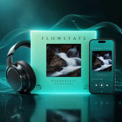 NeuroBeats Flowstate: Stress reduzieren, klarer denken und innere Balance finden – spürbar entspannter nach nur 7 Minuten.