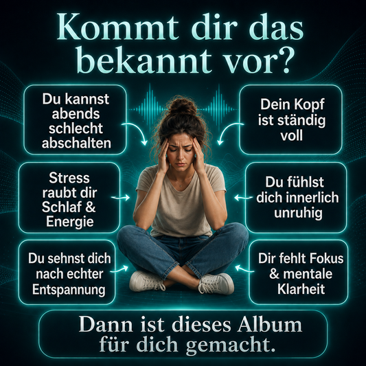 NeuroBeats Flowstate: Stress reduzieren, klarer denken und innere Balance finden – spürbar entspannter nach nur 7 Minuten.